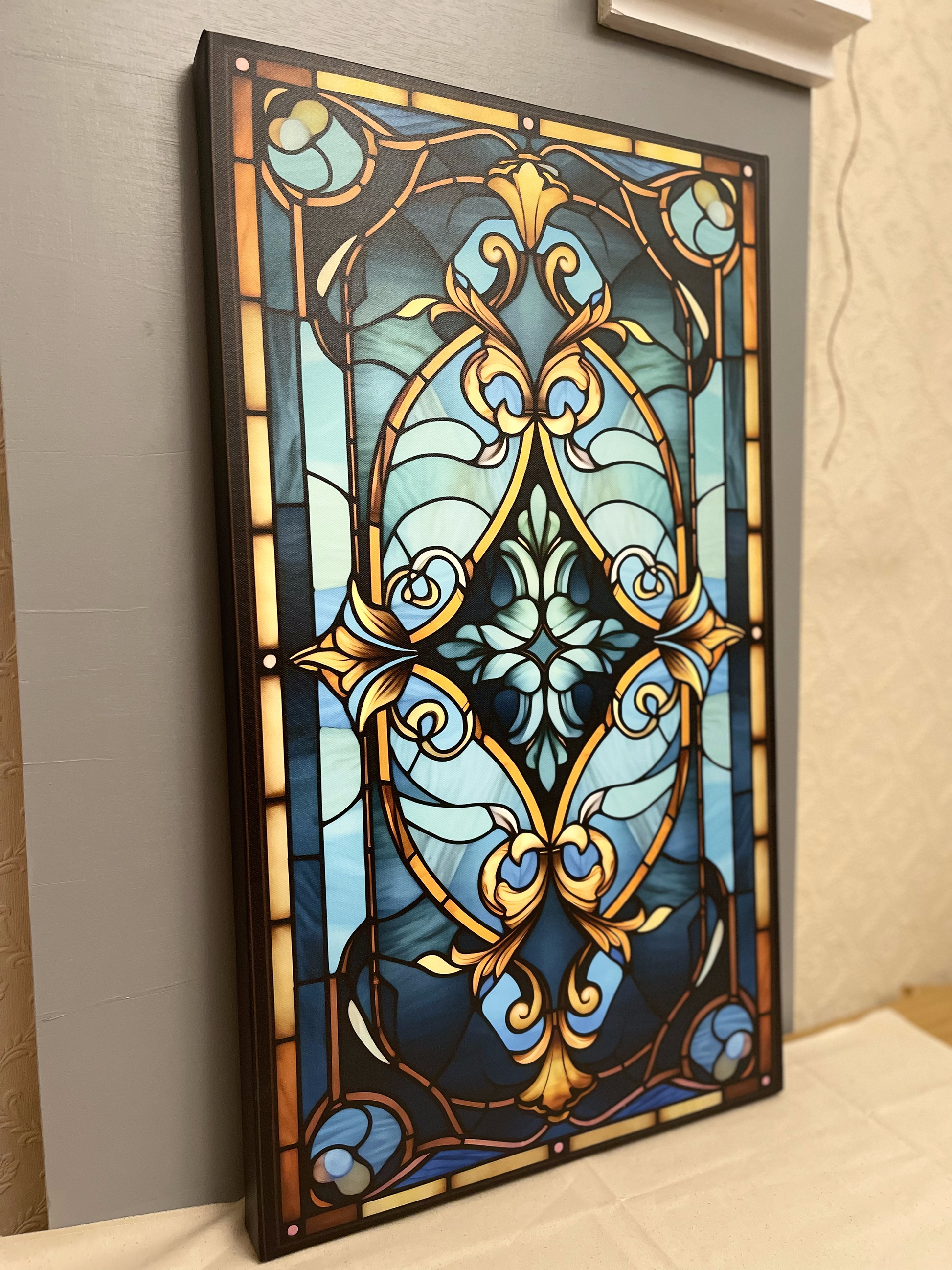 Green Motif Canvas Art - Dalexi