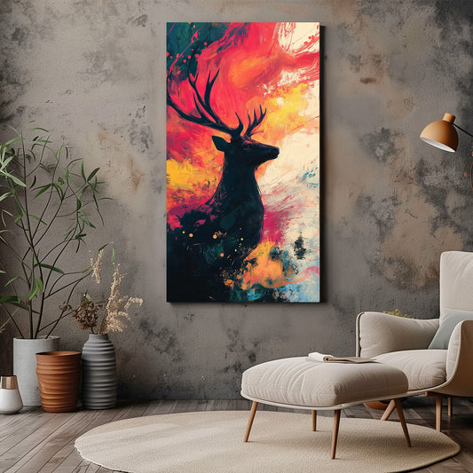 Modern Abstract Wolf Canvas Print - Wall Art & Decor - Dalexi