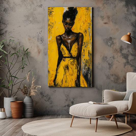 Abstract Woman Modern Canvas Wall Art - Home Decor