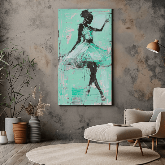 Contemporary Ballerina Canvas Print - Wall Art & Decor - Dalexi