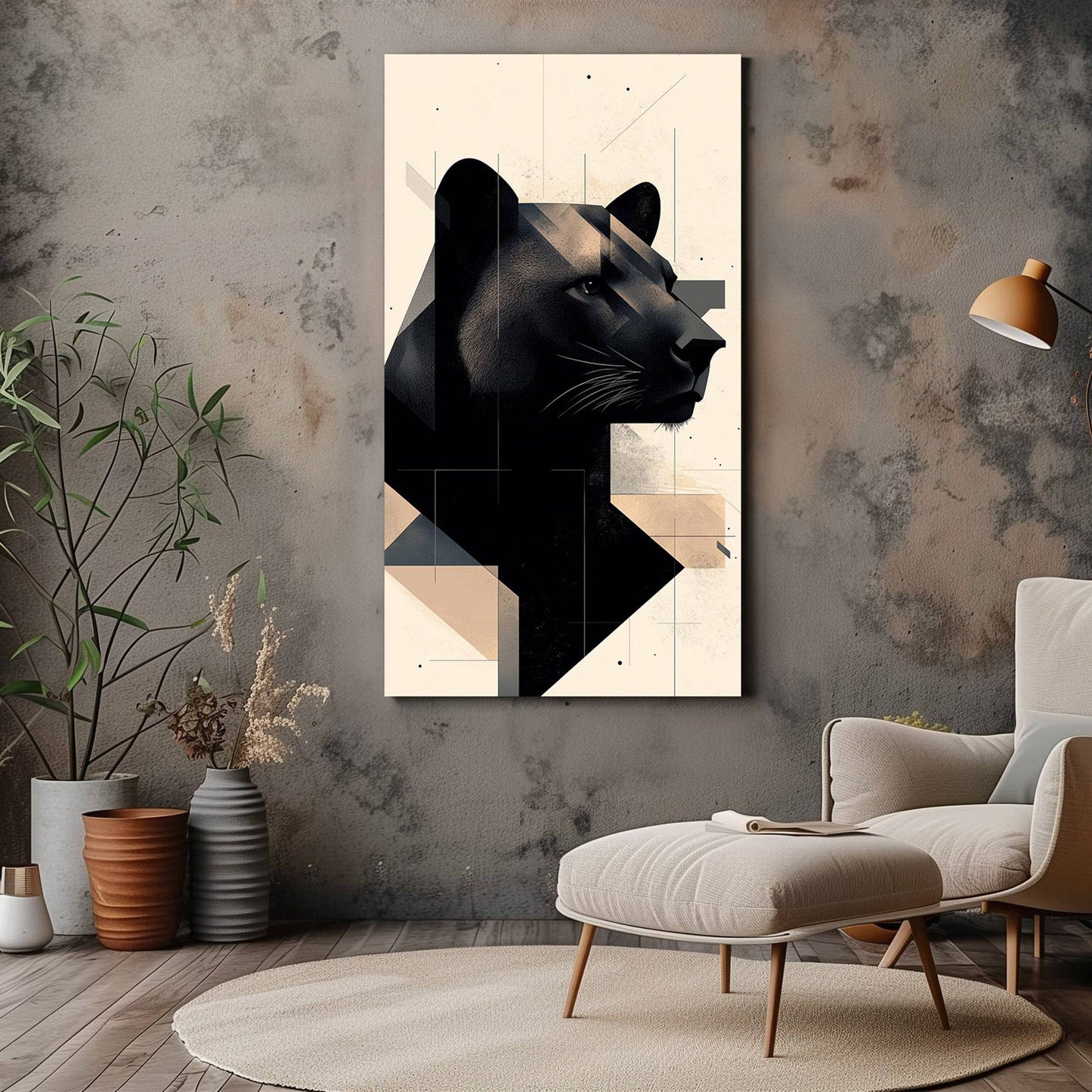 Minimalist Panther Wall Art