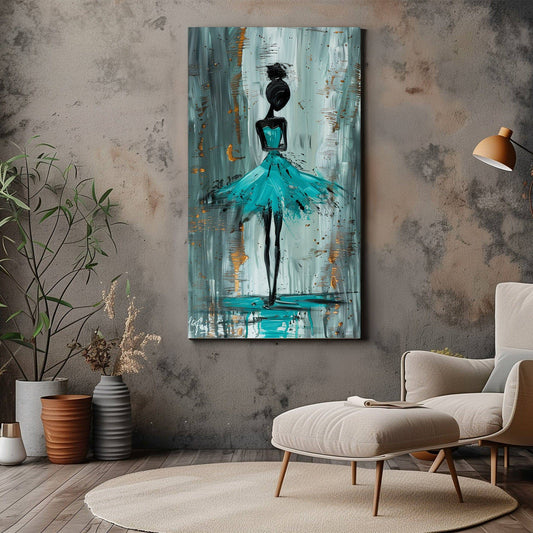 Modern Abstract Ballerina Canvas Print - Wall Art & Decor - Dalexi