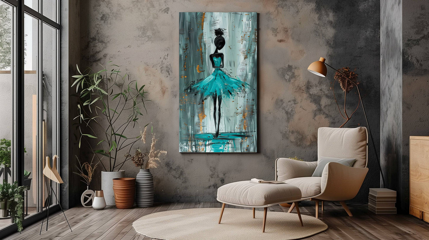 Modern Abstract Ballerina Canvas Print - Wall Art & Decor - Dalexi