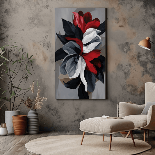 Modern Abstract Floral Canvas Print - Wall Art & Decor