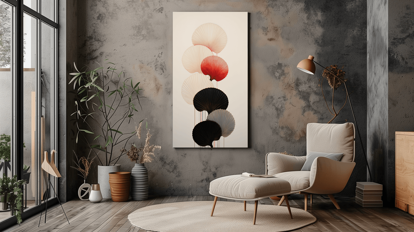 Abstract Shell Canvas Art - Modern Minimalist Wall Decor - Dalexi