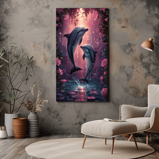Dolphin Wall Art - Magical Dolphin  - Dreamy Art - Dalexi
