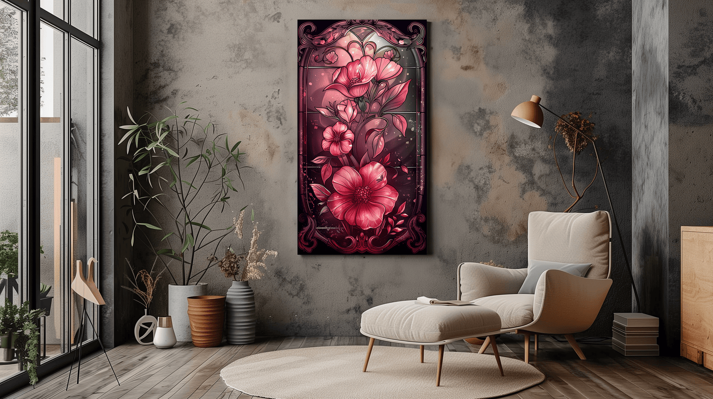 Large Flower Canvas Wall Decor - Modern Wall Art - Dreamy - Dalexi
