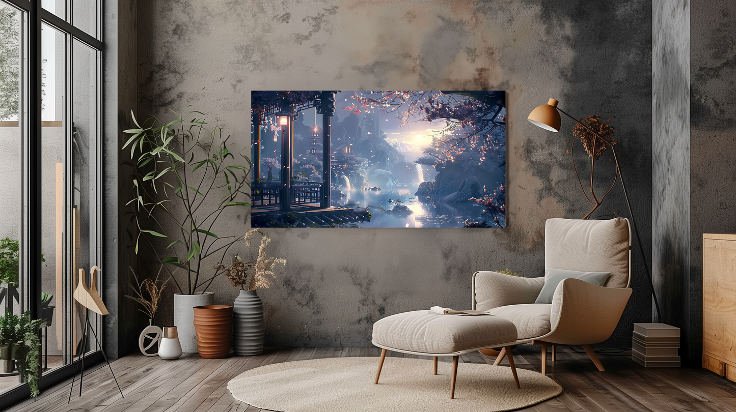 Zen Garden Wall Art - Tranquil Landscape - Dreamy Art - Dalexi