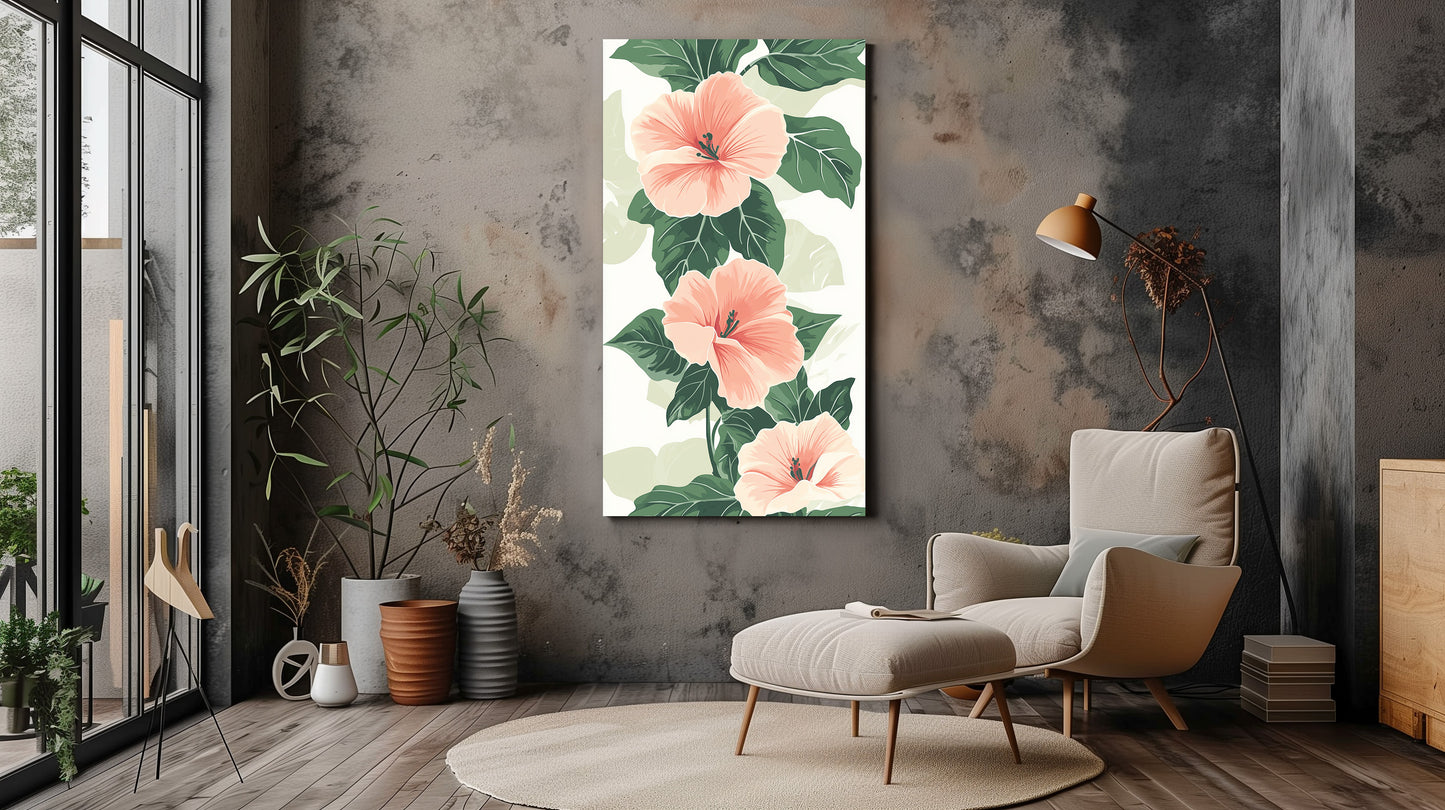 Modern Art Mint Green Floral - Dalexi